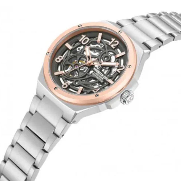 Ρολόι KENNETH COLE KCWGY0046303 KENNETH COLE Automatic Silver Stainless Steel Bracelet
