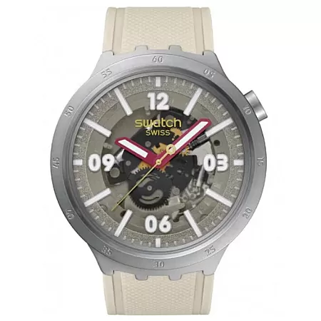 ΡΟΛΟΙ SWATCH SB07S125 SWATCH Essentials Confident Moment Beige Silicone Strap