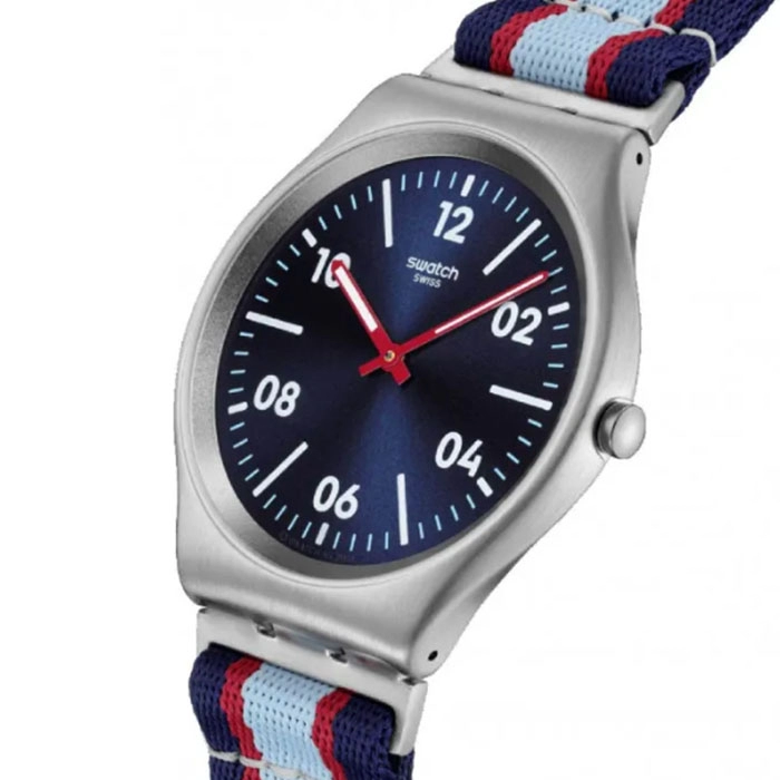 ΡΟΛΟΙ SWATCH  SS07S148 SWATCH Essentials Beside The Sea Multicolor Fabric Strap