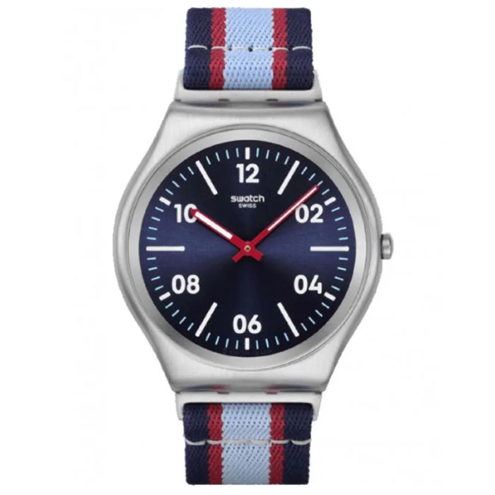 ΡΟΛΟΙ SWATCH  SS07S148 SWATCH Essentials Beside The Sea Multicolor Fabric Strap