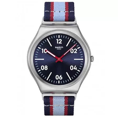 ΡΟΛΟΙ SWATCH  SS07S148 SWATCH Essentials Beside The Sea Multicolor Fabric Strap