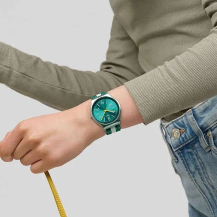 ΡΟΛΟΙ SWATCH   SS07S149 SWATCH Essentials Casual Stripe Multicolor Fabric Strap