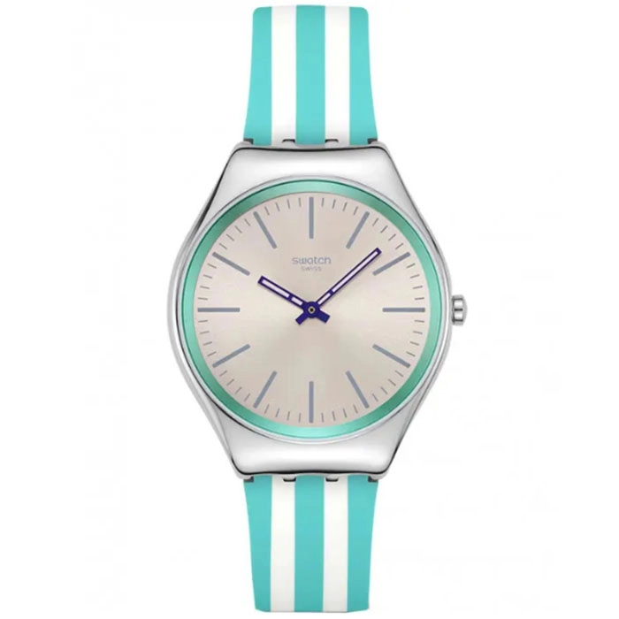 ΡΟΛΟΙ SWATCH  SYXS160 SWATCH Essentials Beach Hour Two Tone Silicone Strap
