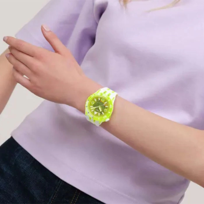 ΡΟΛΟΙ SWATCH SSCU09J100 SWATCH Scubaqua Egg Yolk Two Tone Silicone Strap