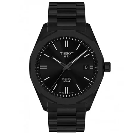 ΡΟΛΟΙ TISSOT  T1514223305100 TISSOT T-Classic PRC 100 Solar Black Stainless Steel Bracelet