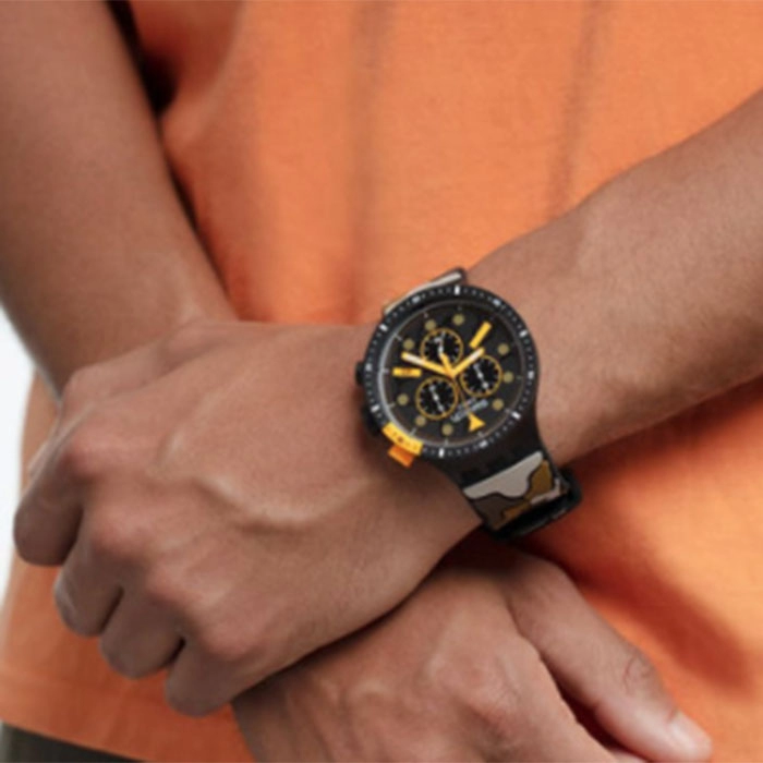 ΡΟΛΟΙ SWATCH SB02B410 SWATCH Big Bold Escapedesert Camo Silicone Strap