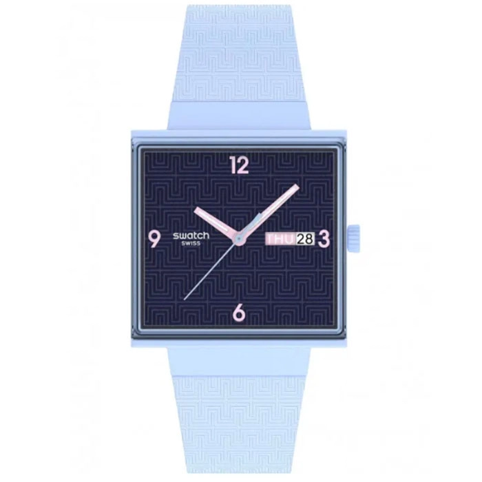 ΡΟΛΟΙ SWATCH  SO34L701 SWATCH Essentials Bright Angle Light Blue Silicone Strap