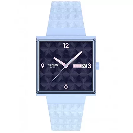 ΡΟΛΟΙ SWATCH  SO34L701 SWATCH Essentials Bright Angle Light Blue Silicone Strap