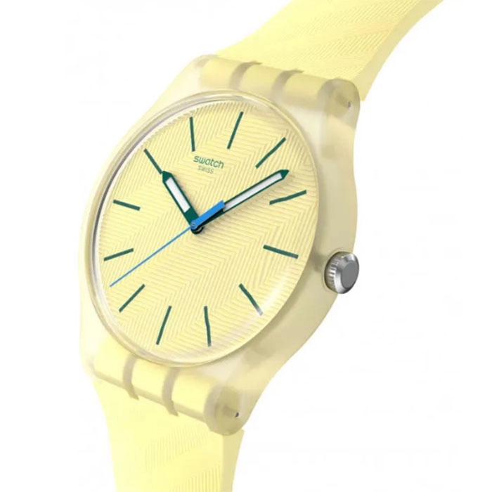 ΡΟΛΟΙ SWATCH   SO29J102 SWATCH Essentials Citrus Tilt Yellow Silicone Strap