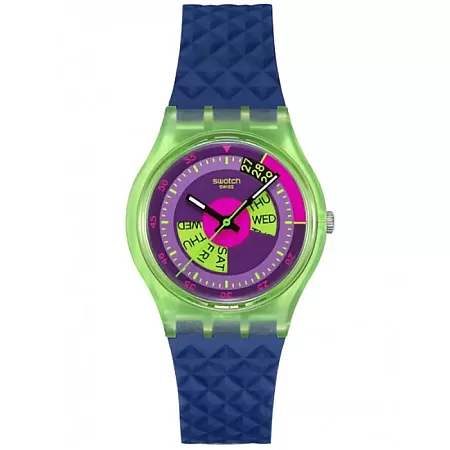 ΡΟΛΟΙ SWATCH  SO28G704 SWATCH Neon Skychart Blue Silicone Strap