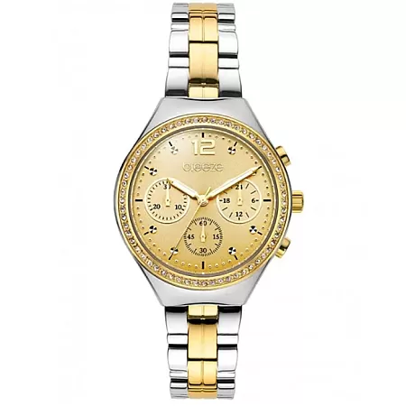 ΡΟΛΟΙ BREEZE  712561.2 BREEZE Absolute Swarovski Chronograph Two Tone Stainless Steel Bracelet