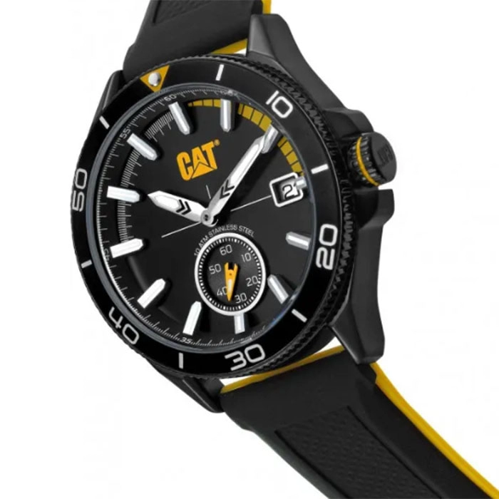 ΡΟΛΟΙ CATERPILLAR  QD16121127 CATERPILLAR Dome Black Silicone Strap