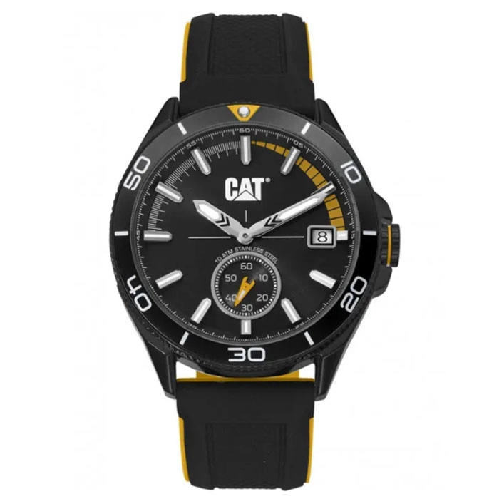 ΡΟΛΟΙ CATERPILLAR  QD16121127 CATERPILLAR Dome Black Silicone Strap