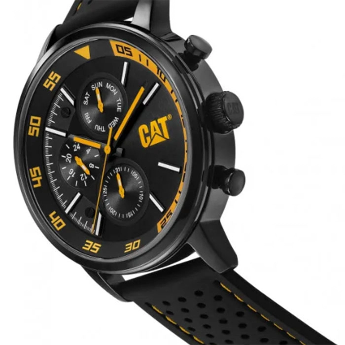ΡΟΛΟΙ CATERPILLAR  AK16921127 CATERPILLAR Sail 1.2 Black Silicone Strap