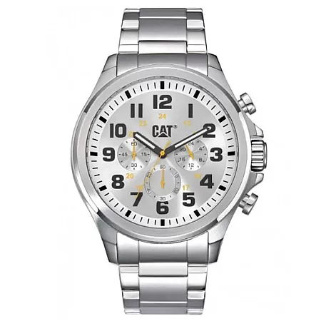 ΡΟΛΟΙ CATERPILLAR  PU14311217 CATERPILLAR Operator 1.2 Chronograph Silver Stainless Steel Bracelet