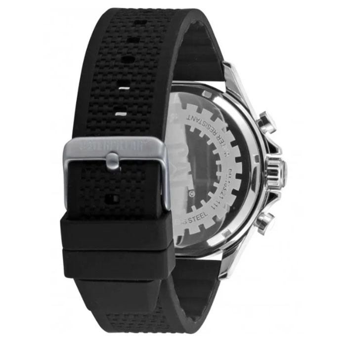 ΡΟΛΟΙ CATERPILLAR  PU16321111 CATERPILLAR Operator 1.2 Chronograph Black Silicone Strap