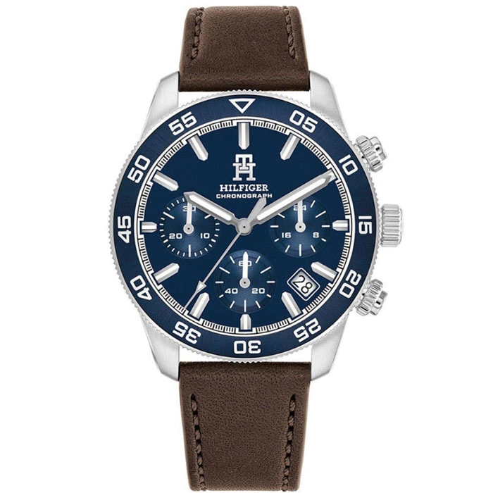 ΡΟΛΟΙ TOMMY HILFIGER 1792163 TOMMY HILFIGER Chronograph Brown Leather Strap
