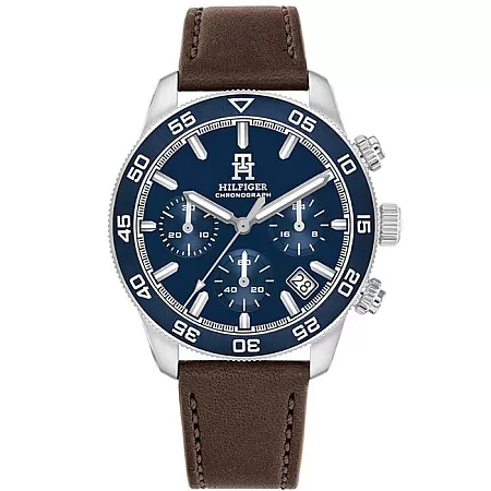 ΡΟΛΟΙ TOMMY HILFIGER 1792163 TOMMY HILFIGER Chronograph Brown Leather Strap