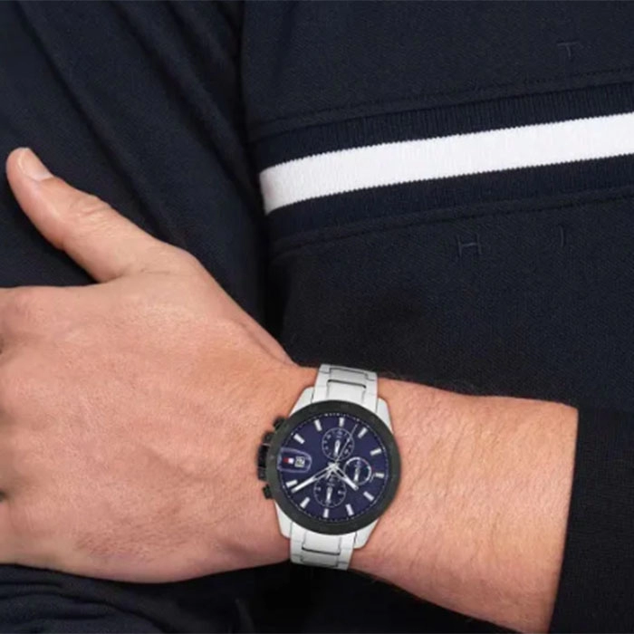 ΡΟΛΟΙ TOMMY HILFIGER 1792198 TOMMY HILFIGER Chronograph Silver Stainless Steel Bracelet