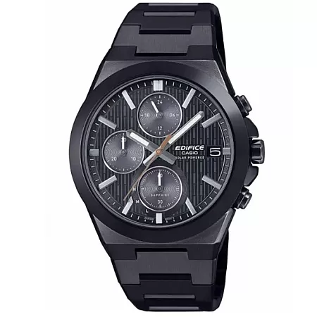 ΡΟΛΟΙ  CASIO  EFS-S650DC-1AEF CASIO Edifice Solar Chronograph Black Stainless Steel Bracelet