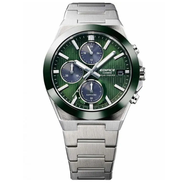 ΡΟΛΟΙ  CASIO  EFS-S650D-3AEF CASIO Edifice Solar Chronograph Silver Stainless Steel Bracelet