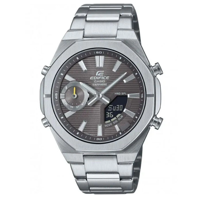 ΡΟΛΟΙ  CASIO    ECB-S10D-8AEF CASIO Edifice Smartwatch Chronograph Silver Stainless Steel Bracelet