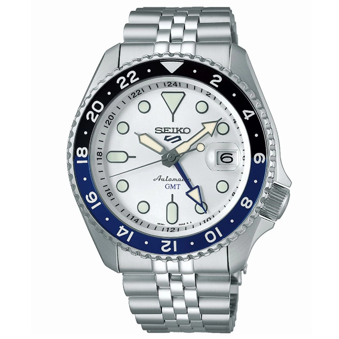 ΡΟΛΟΙ SEIKO SSK033K1 SEIKO 5 Sports GMT Automatic Silver Stainless Steel Bracelet