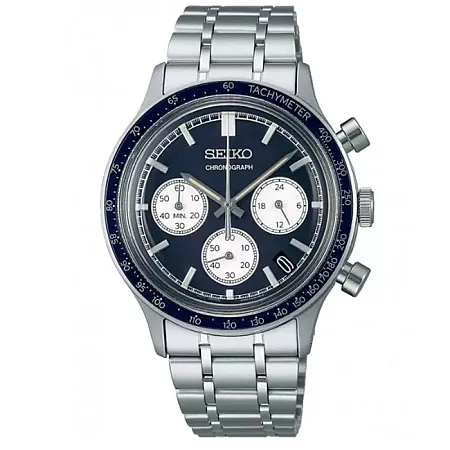 ΡΟΛΟΙ SEIKO  SSB477P1 SEIKO Sports Chronograph Silver Stainless Steel Bracelet