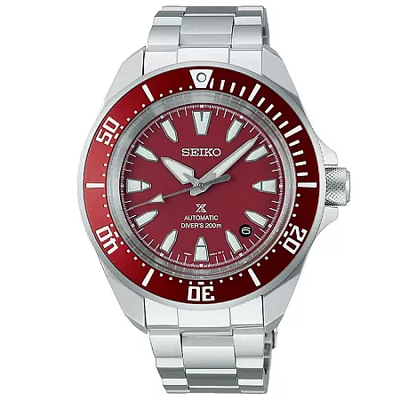 ΡΟΛΟΙ SEIKO  SRPL11K1 SEIKO Prospex Samurai' 4R Black Diver's Automatic Silver Stainless Steel Bracelet