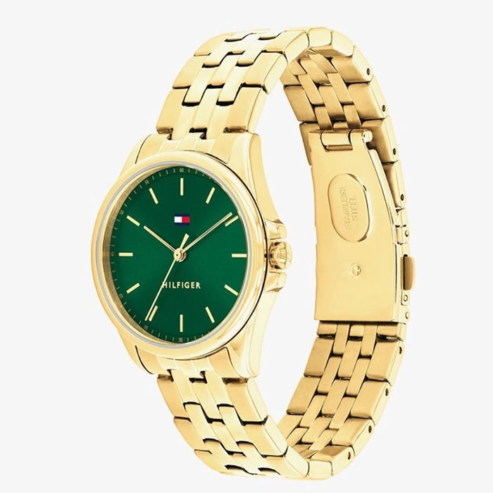 ΡΟΛΟΙ TOMMY 1782799 TOMMY HILFIGER Jade  Gold Stainless Steel Bracelet