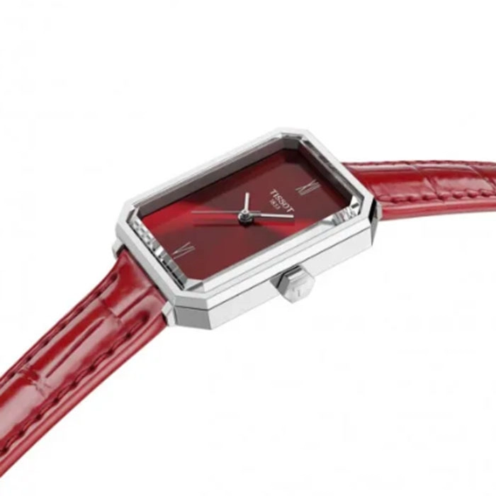ΡΟΛΟΙ TISSOT  T1601101642300 TISSOT SRV Red Leather Strap