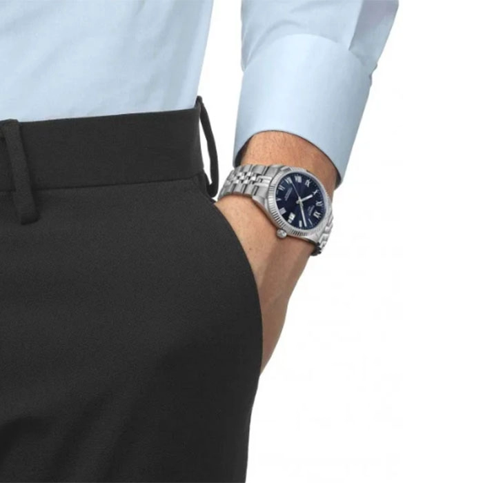 ΡΟΛΟΙ TISSOT  T1564081104300 TISSOT Ballade Powermatic 80 COSC Silver Stainless Steel Bracelet