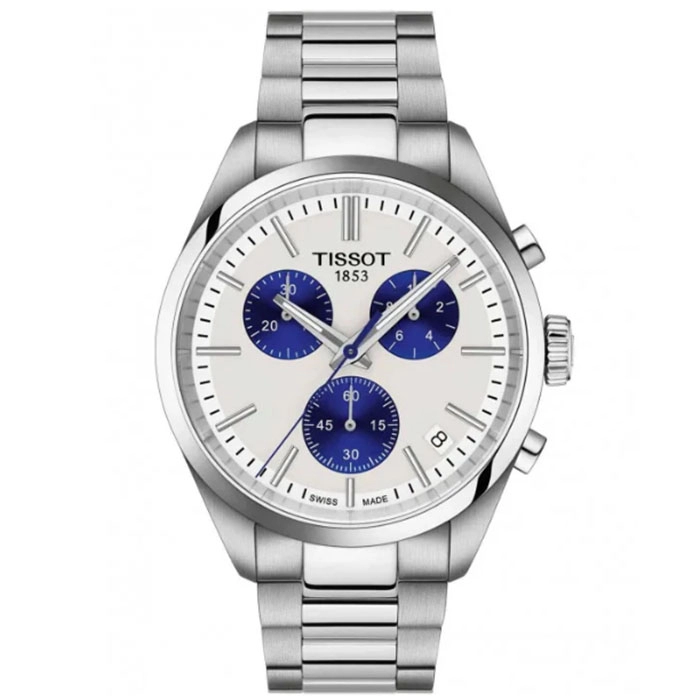 ΡΟΛΟΙ TISSOT  T1504171101100 TISSOT T-Classic PR 100 Chronograph Silver Stainless Steel Bracelet