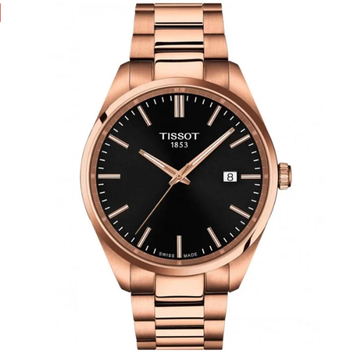ΡΟΛΟΙ TISSOT  T1504103305100 TISSOT T-Classic PR 100 Rose Gold Stainless Steel Bracelet