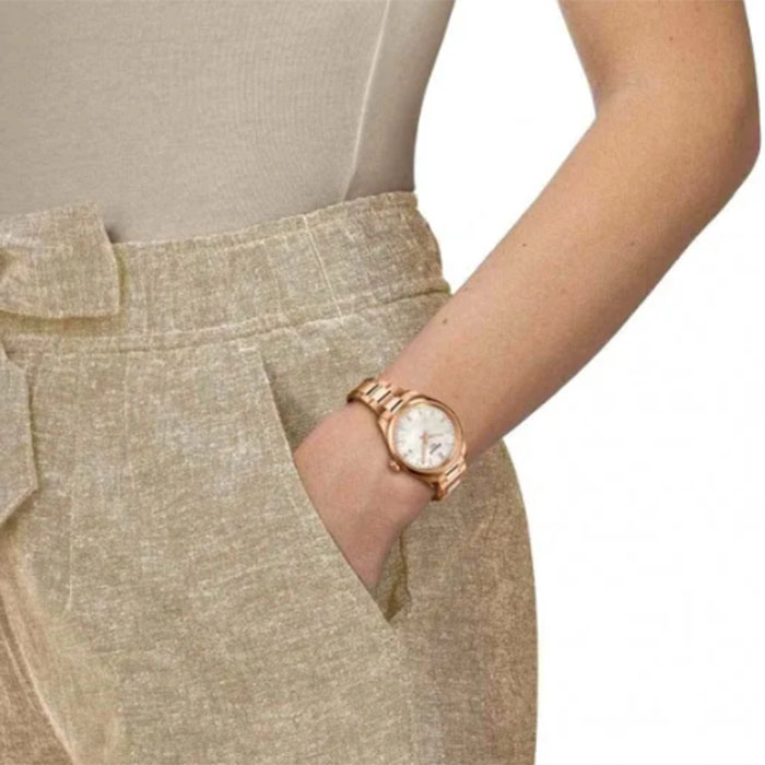 ΡΟΛΟΙ TISSOT  T1502103311100 TISSOT T-Classic PR 100 Rose Gold Stainless Steel Bracelet