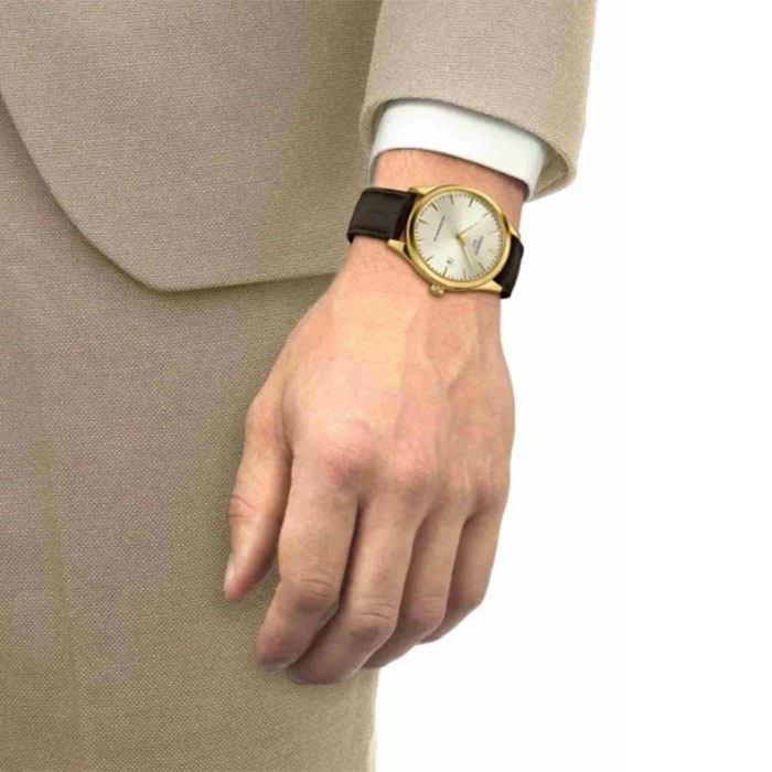 ΡΟΛΟΙ TISSOT  T1584073626100 TISSOT Classic Dream Powermatic 80 Brown Leather Strap