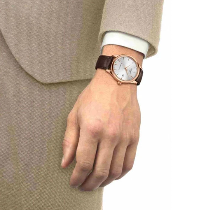 ΡΟΛΟΙ TISSOT  T1584073603100 TISSOT Classic Dream Powermatic 80 Brown Leather Strap