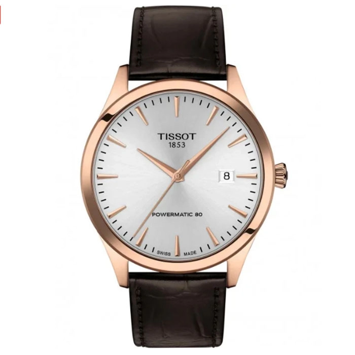 ΡΟΛΟΙ TISSOT  T1584073603100 TISSOT Classic Dream Powermatic 80 Brown Leather Strap
