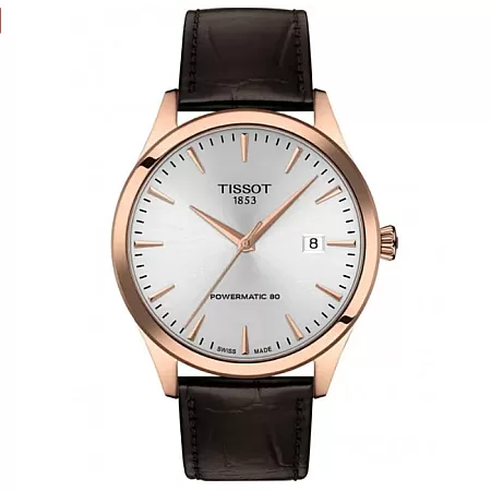 ΡΟΛΟΙ TISSOT  T1584073603100 TISSOT Classic Dream Powermatic 80 Brown Leather Strap