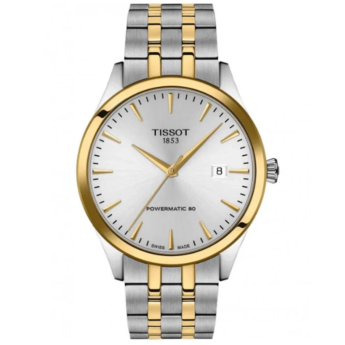 ΡΟΛΟΙ TISSOT  T1584072203100 TISSOT Classic Dream Powermatic 80 Two Tone Stainless Steel Bracelet
