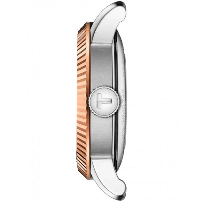 ΡΟΛΟΙ TISSOT  T9322074604600 TISSOT Le Locle Diamonds Automatic Blue Leather Strap