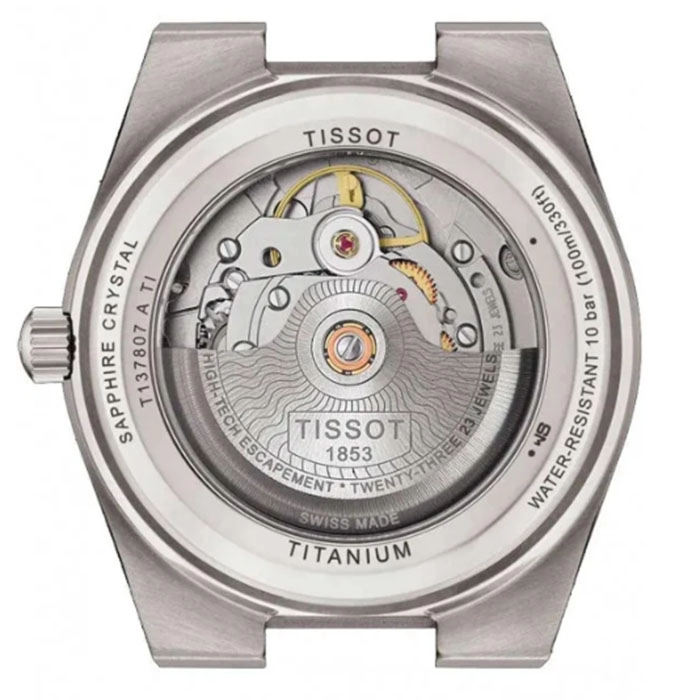 ΡΟΛΟΙ TISSOT  T1378074404100 TISSOT T-Classic PRX Powermatic 80 Silver Titanium Bracelet