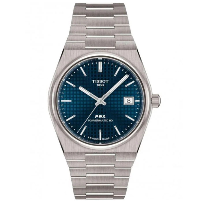 ΡΟΛΟΙ TISSOT  T1378074404100 TISSOT T-Classic PRX Powermatic 80 Silver Titanium Bracelet