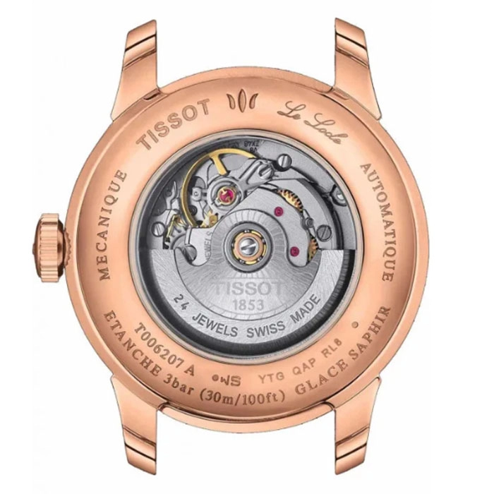 ΡΟΛΟΙ TISSOT  T0062073309600 TISSOT Le Locle Diamonds Automatic Rose Gold Stainless Steel Bracelet