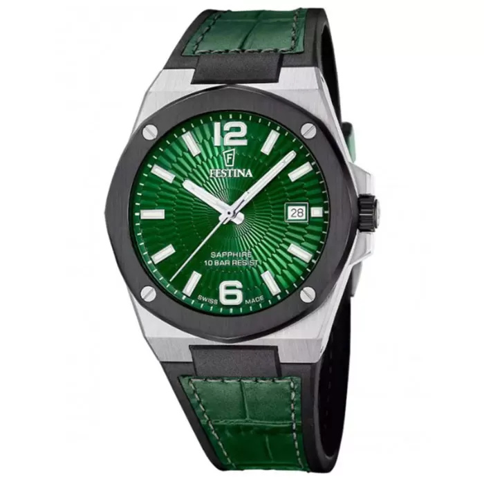 ΡΟΛΟΙ FESTINA   F22001/3  FESTINA Vallee Two Tone Leather Strap