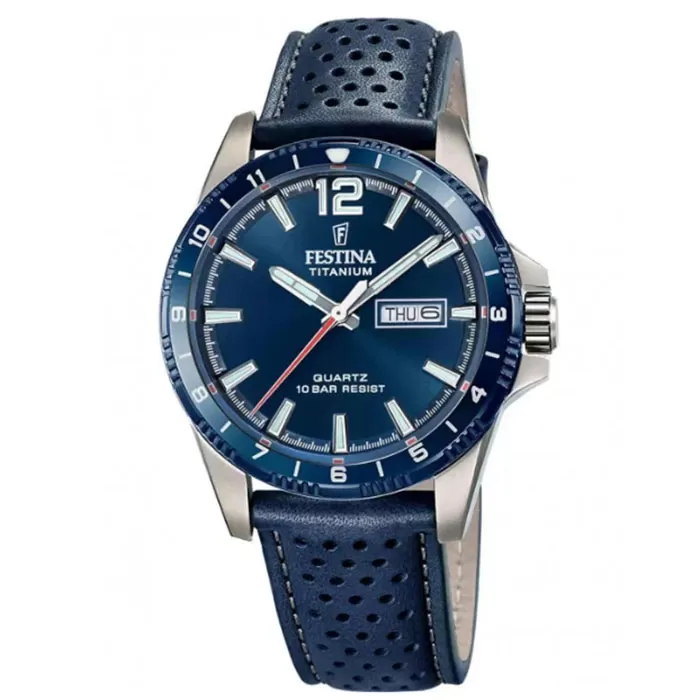 ΡΟΛΟΙ FESTINA  F20699/2 FESTINA Blue Leather Strap