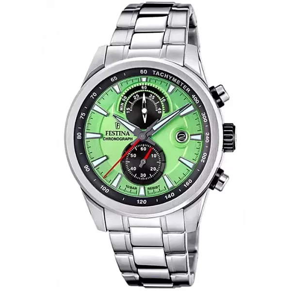 ΡΟΛΟΙ FESTINA  F20694/3 FESTINA Timeless Chronograph Silver Stainless Steel Bracelet