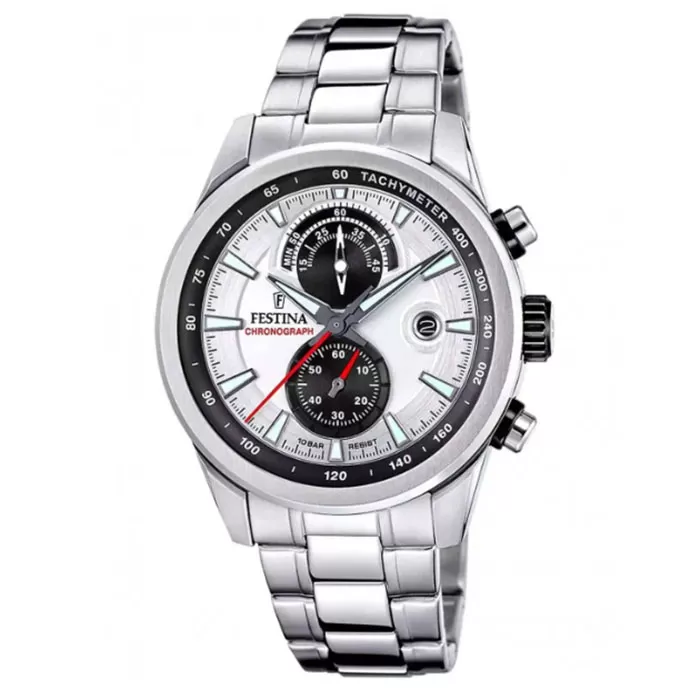 ΡΟΛΟΙ FESTINA  F20694/1 FESTINA Timeless Chronograph Silver Stainless Steel Bracelet