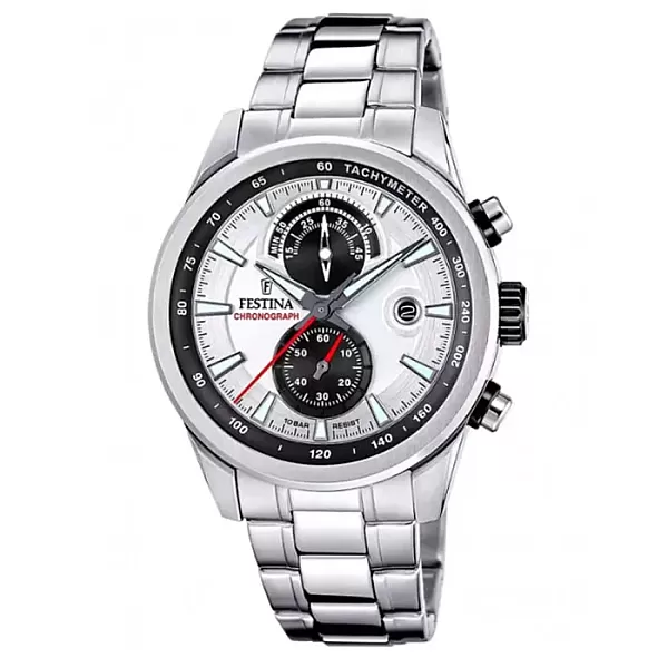 ΡΟΛΟΙ FESTINA  F20694/1 FESTINA Timeless Chronograph Silver Stainless Steel Bracelet