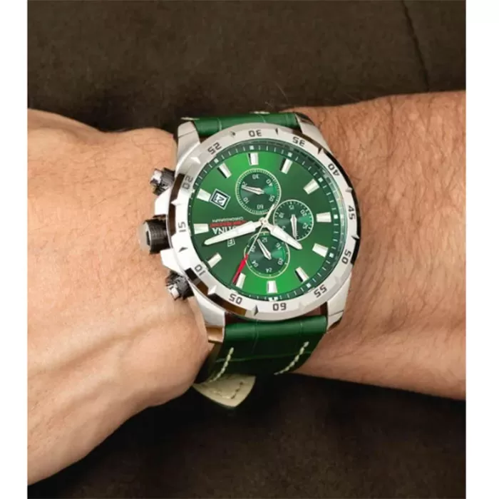 ΡΟΛΟΙ FESTINA  F20692/3 FESTINA Chronograph Green Leather Strap